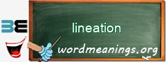 WordMeaning blackboard for lineation